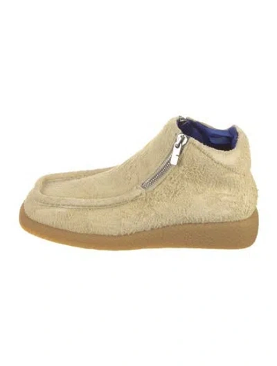Pre-owned Burberry Suede Boots In Neutral