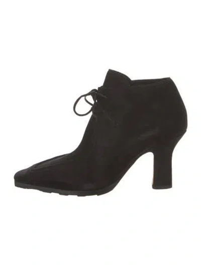 Pre-owned Burberry Suede Boots W/ Tags In Black