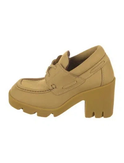 Pre-owned Burberry Suede Boots W/ Tags In Yellow