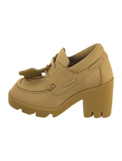 Pre-owned Burberry Suede Boots In Yellow