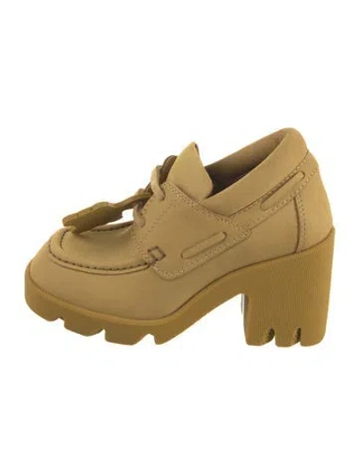 Pre-owned Burberry Suede Boots In Yellow