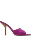 Burberry Suede Cabana Mules In Pink