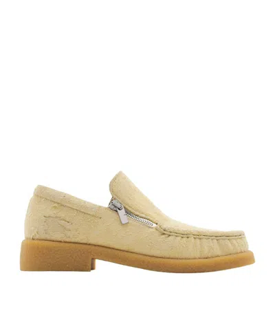 BURBERRY SUEDE CHANCE LOAFERS