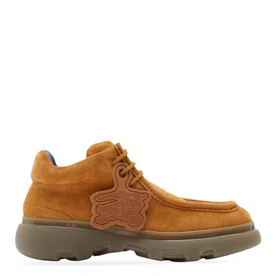BURBERRY BURBERRY SUEDE CREEPER MID DERBY SHOES