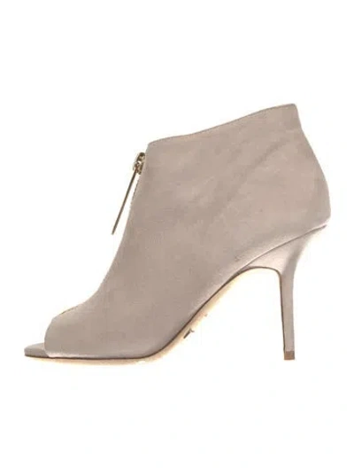 Pre-owned Burberry Suede Mules In Neutral