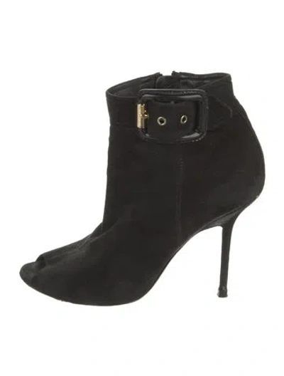 Pre-owned Burberry Suede Pumps In Black