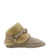 BURBERRY SUEDE-SHEARLING CUBBY BOOTS