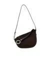 Burberry Small Knight Leather Shoulder Bag In Black