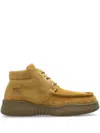 Burberry Ekd Embossed Lace-up Boots In Braun