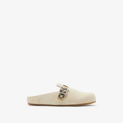 BURBERRY BURBERRY SUEDE URCHIN CLOGS
