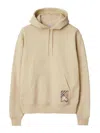 Burberry Check Label Hoodie In Black