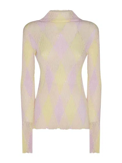 BURBERRY MULTICOLOR COTTON KNITWEAR