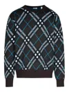 Burberry Plaid-check Wool-blend Sweatshirt In Green