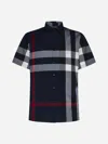 Burberry Summerton Check Cotton Shirt In Black