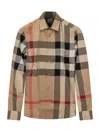 Burberry Summerton Shirt In Blue