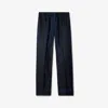 Burberry Sunflower Silk Pyjama Trousers In Blue