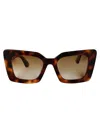 Burberry 0be4344 3316t5 Butterfly Polarized Sunglasses In Brown