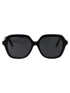 Burberry Black Acetate Sunglasses In Black
