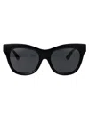 Burberry Womens Black Be4432u Round-frame Acetate Sunglasses In 300187 Black