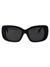 Burberry Black Acetate Sunglasses In 300187 Black