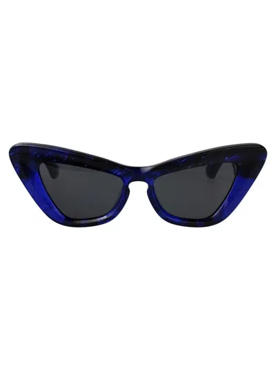 Burberry Cat Eye Sunglasses 0 Be4421 U 411487 In 411487 Check Blue