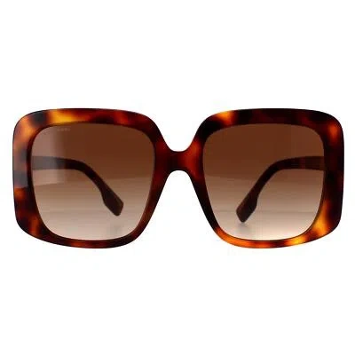 Pre-owned Burberry Sunglasses Be4363 331613 Light Havana Brown Gradient