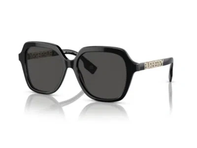 Pre-owned Burberry Sunglasses Be4389 300187 Black Dark Gray Woman
