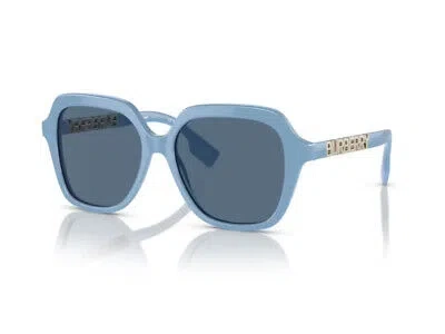 Pre-owned Burberry Sunglasses Be4389 406280 Light Blue Dark Blue Woman