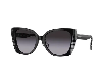 Pre-owned Burberry Sunglasses Be4393 40518g 54 Meryl Black Grey Woman In Gray