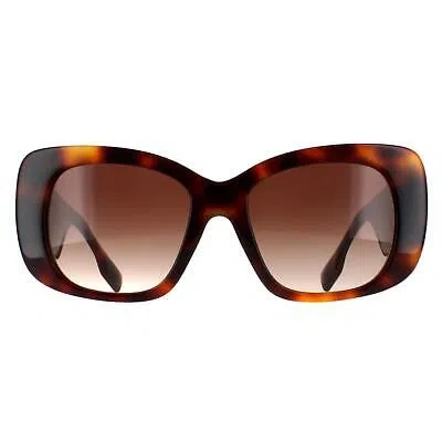 Pre-owned Burberry Sunglasses Be4410 331613 Light Havana Brown Gradient