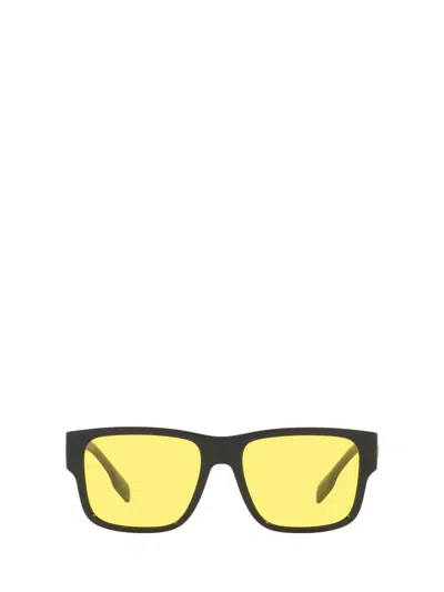 Burberry Knight Be4358 300185 Wayfarer Sunglasses In Yellow