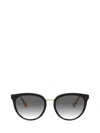 Burberry Womens Black Be4316 Phantos-frame Acetate Sunglasses In Black