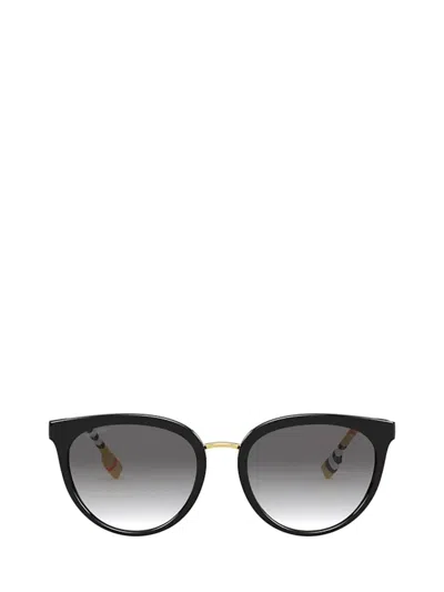 Burberry Womens Black Be4316 Phantos-frame Acetate Sunglasses