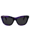 Burberry Cat Eye Sunglasses 0 Be4435 411387 In Check Violet