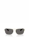 Burberry 60mm Rectangular Sunglasses In Silver