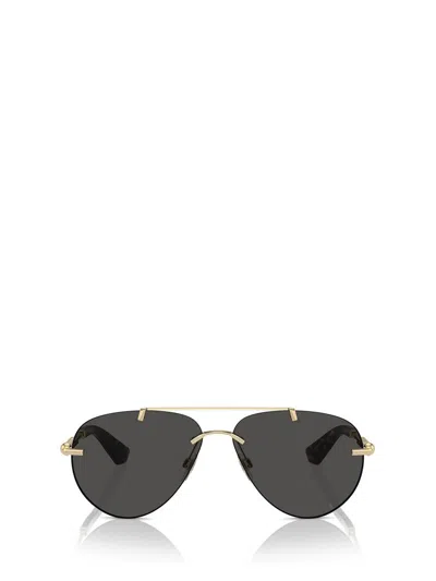 Burberry Dark Grey Pilot Ladies Sunglasses Be3151 110987 60 In Metallic