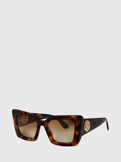 Burberry Light Havana Acetate Sunglasses In Brown