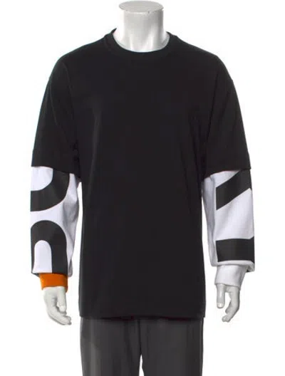 Pre-owned Burberry Super Nova Check Pattern Crew Neck Sweatshirt In Black