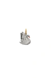 Burberry Swan Charm In Metallic
