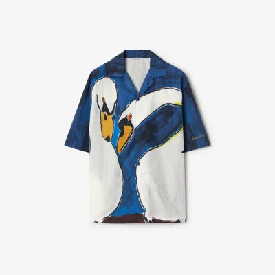 Burberry Swan Nylon Shirt In Knight