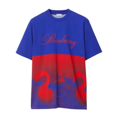 BURBERRY BURBERRY SWAN-PRINT CREW NECK T-SHIRT