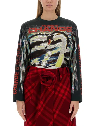 BURBERRY SWAN PRINT SWEATER