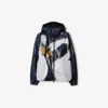 Burberry Swan Sequinned Nylon Jacket In Ink