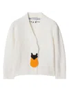 Burberry Swan Wool-blend Cardigan In White