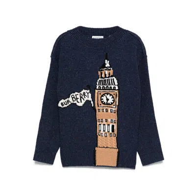Burberry Kids' Sweater In Blue