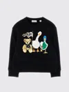 Burberry Black Sweatshirt With Thomas Bear And Friends In Black