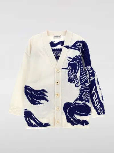 BURBERRY SWEATER BURBERRY KIDS COLOR WHITE,F79601001