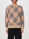 Burberry Ered Wool And Mohair Pullover Sweater In Beige