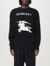 Burberry Cashmere Sweater With Bold Horse Graphic And Crew Neck In Schwarz