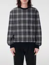 Burberry Men's Embroidered Stretch Cotton Blend Sweatshirt In Blau